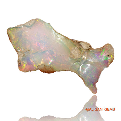 6.20 Cts Natural Ethiopian Fire Opal Loose Gemstone Fancy Rough 26x13x5 mm E-77