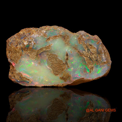 20.90 Cts Natural Ethiopian Fire Opal Loose Gemstone Fancy Rough 27x17x8 mm E-78