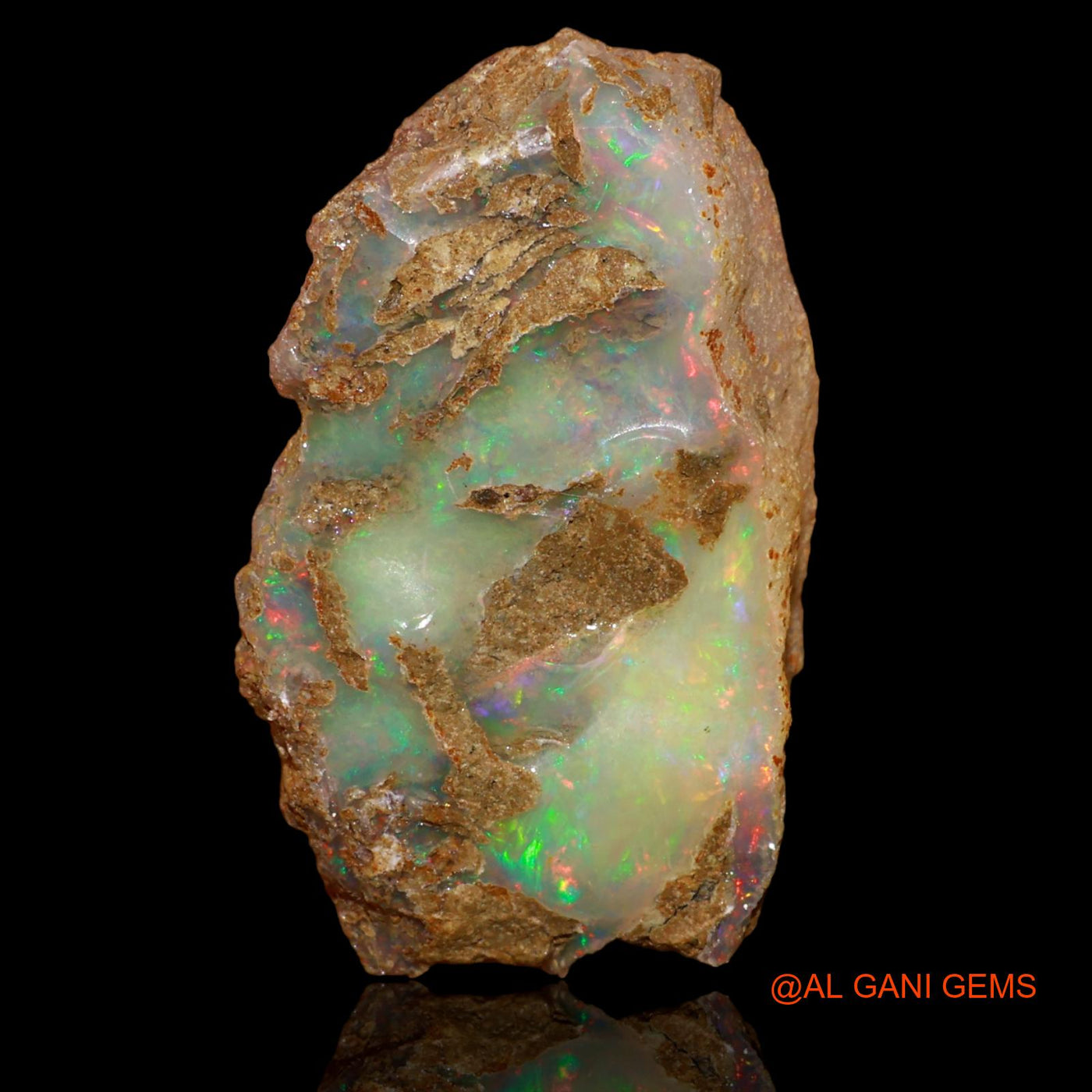 20.90 Cts Natural Ethiopian Fire Opal Loose Gemstone Fancy Rough 27x17x8 mm E-78