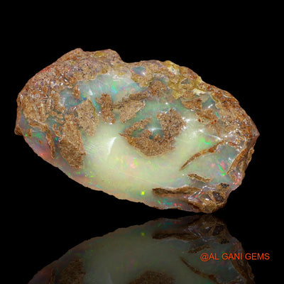 20.90 Cts Natural Ethiopian Fire Opal Loose Gemstone Fancy Rough 27x17x8 mm E-78