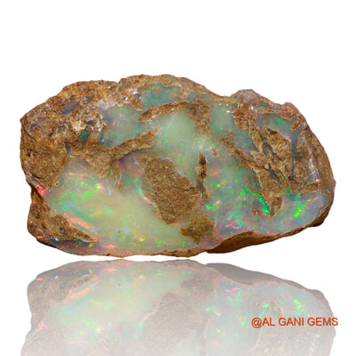 20.90 Cts Natural Ethiopian Fire Opal Loose Gemstone Fancy Rough 27x17x8 mm E-78