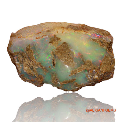 20.90 Cts Natural Ethiopian Fire Opal Loose Gemstone Fancy Rough 27x17x8 mm E-78