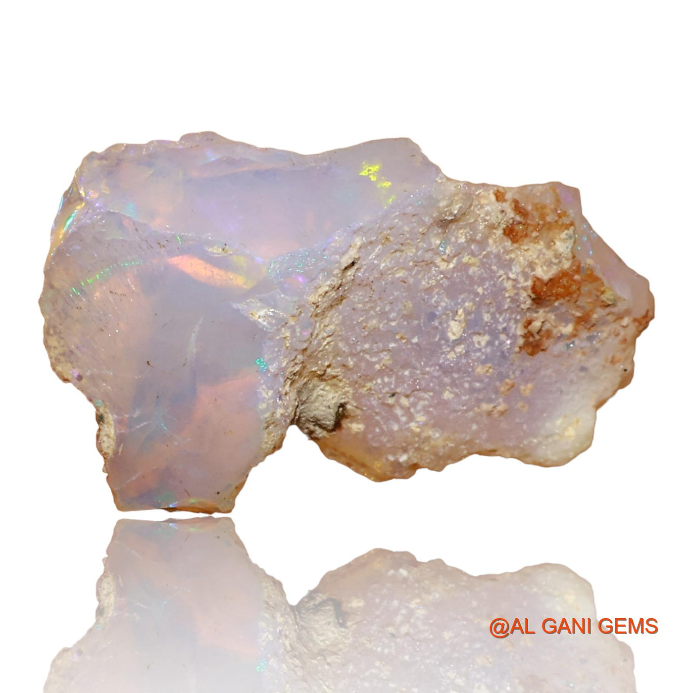 7.50 Cts Natural Ethiopian Fire Opal Loose Gemstone Fancy Rough 20x12x9 mm E-79