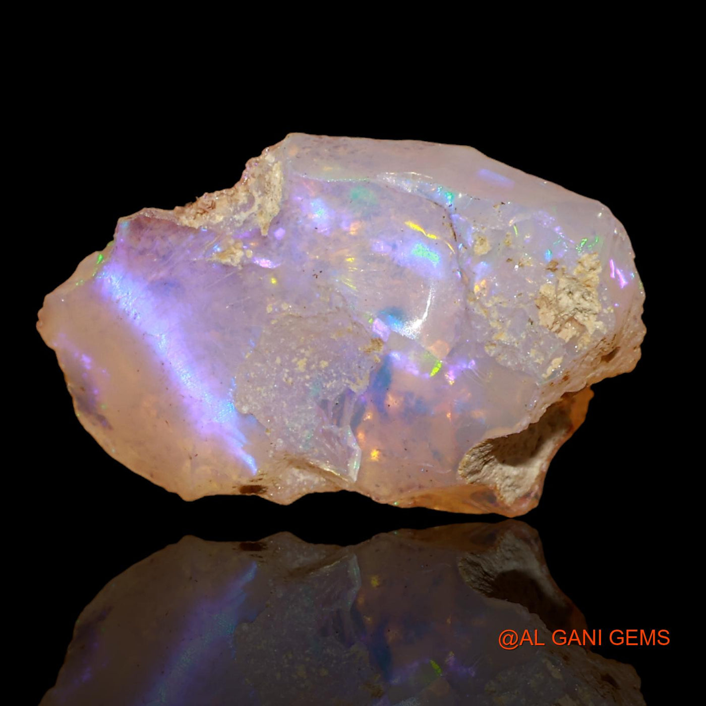 7.50 Cts Natural Ethiopian Fire Opal Loose Gemstone Fancy Rough 20x12x9 mm E-79