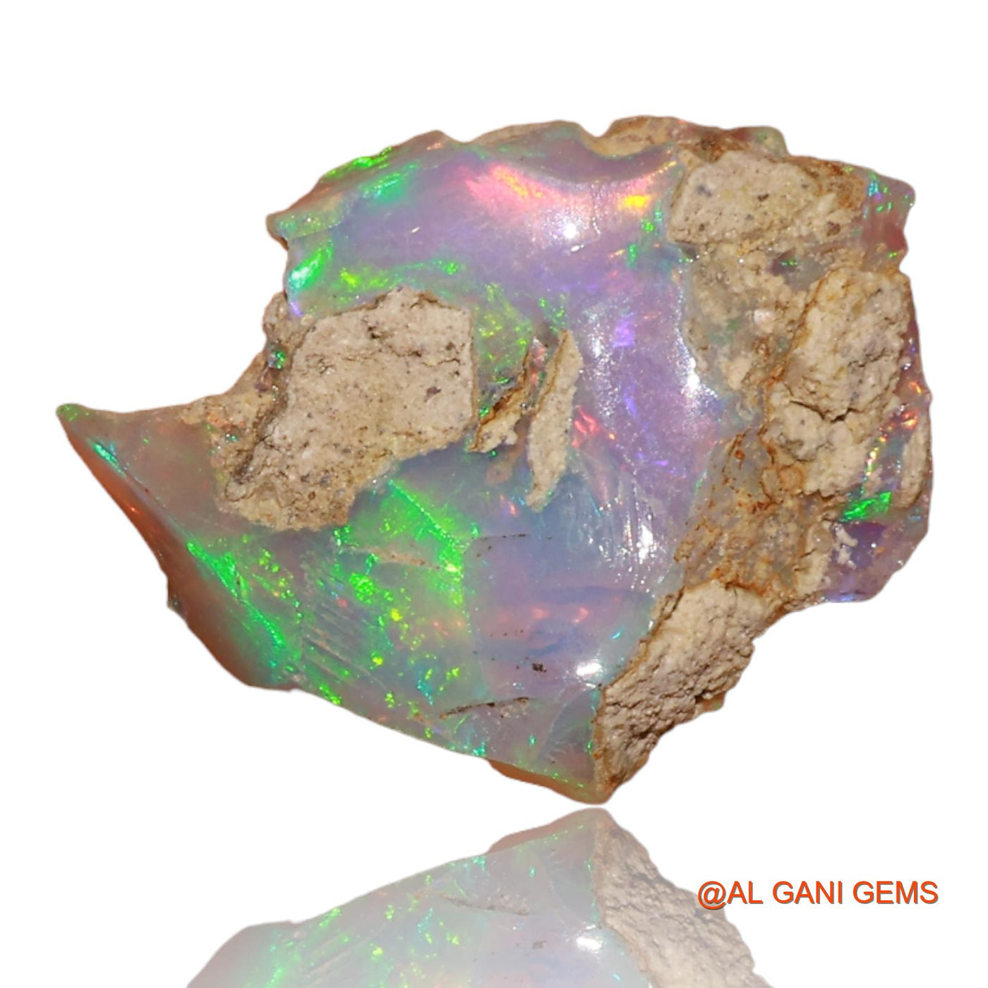 3.00 Cts Unheated Ethiopian Fire Opal Loose Gemstone Fancy Rough Natural 15x12x5 mm E-7