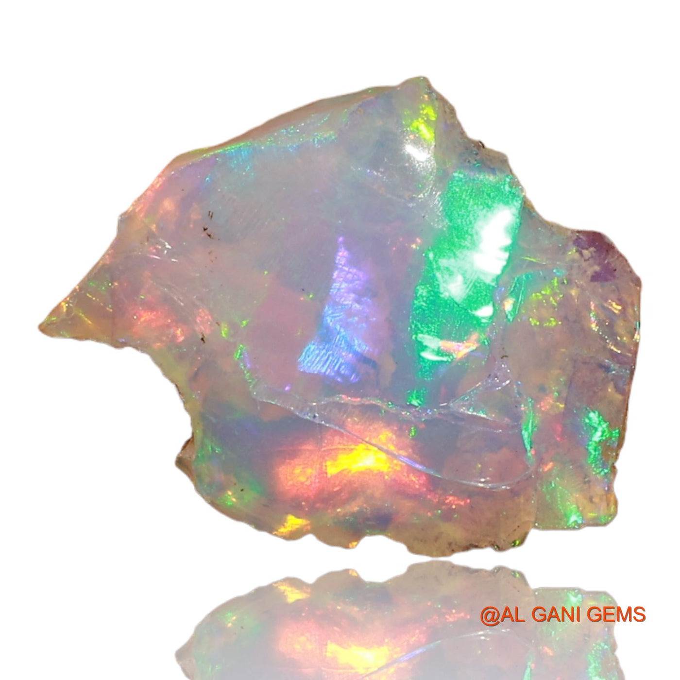 3.00 Cts Unheated Ethiopian Fire Opal Loose Gemstone Fancy Rough Natural 15x12x5 mm E-7