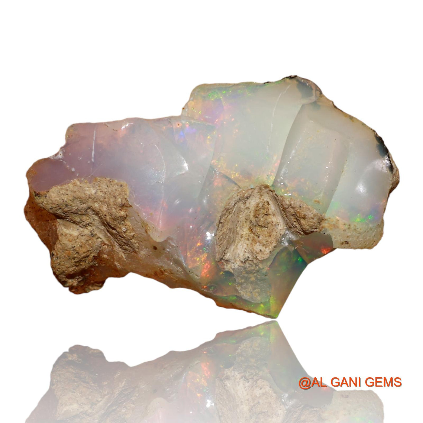 10.00 Cts Unheated Ethiopian Fire Opal Loose Gemstone Fancy Rough Natural 24x15x10 mm E-80