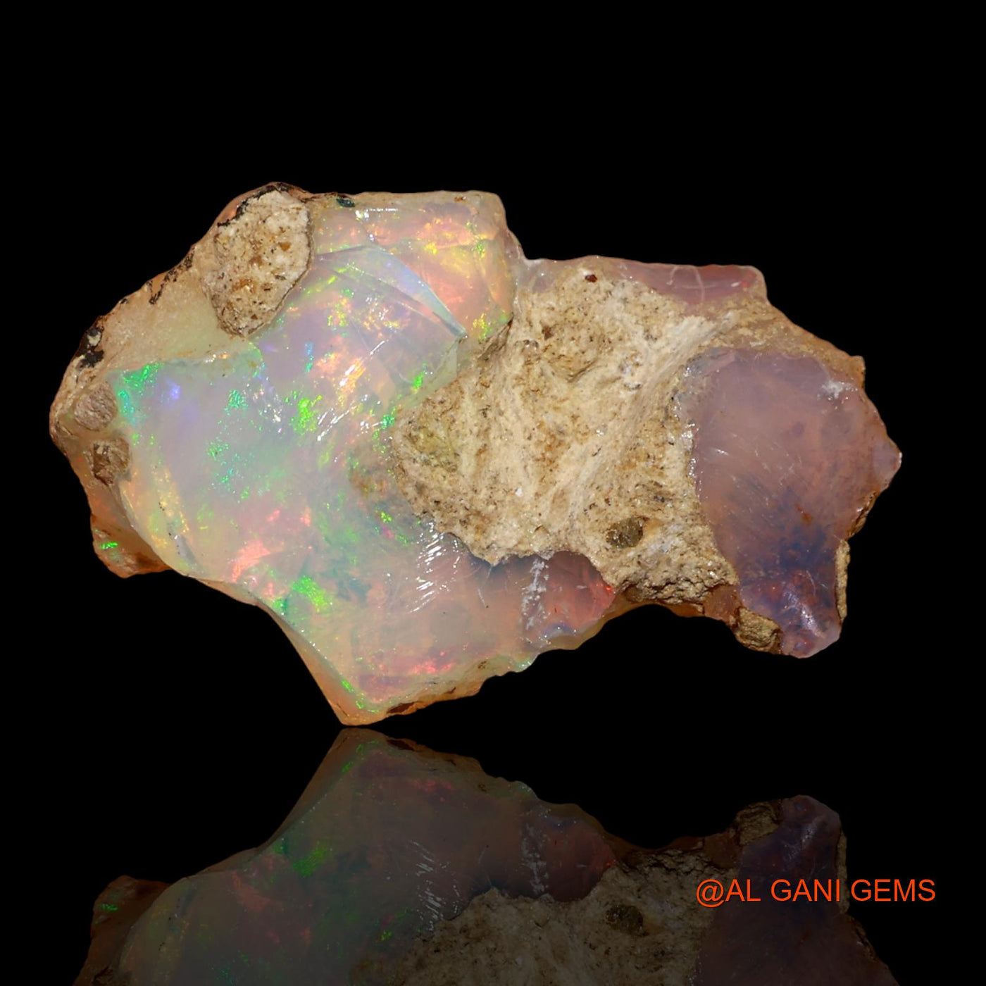 10.00 Cts Unheated Ethiopian Fire Opal Loose Gemstone Fancy Rough Natural 24x15x10 mm E-80