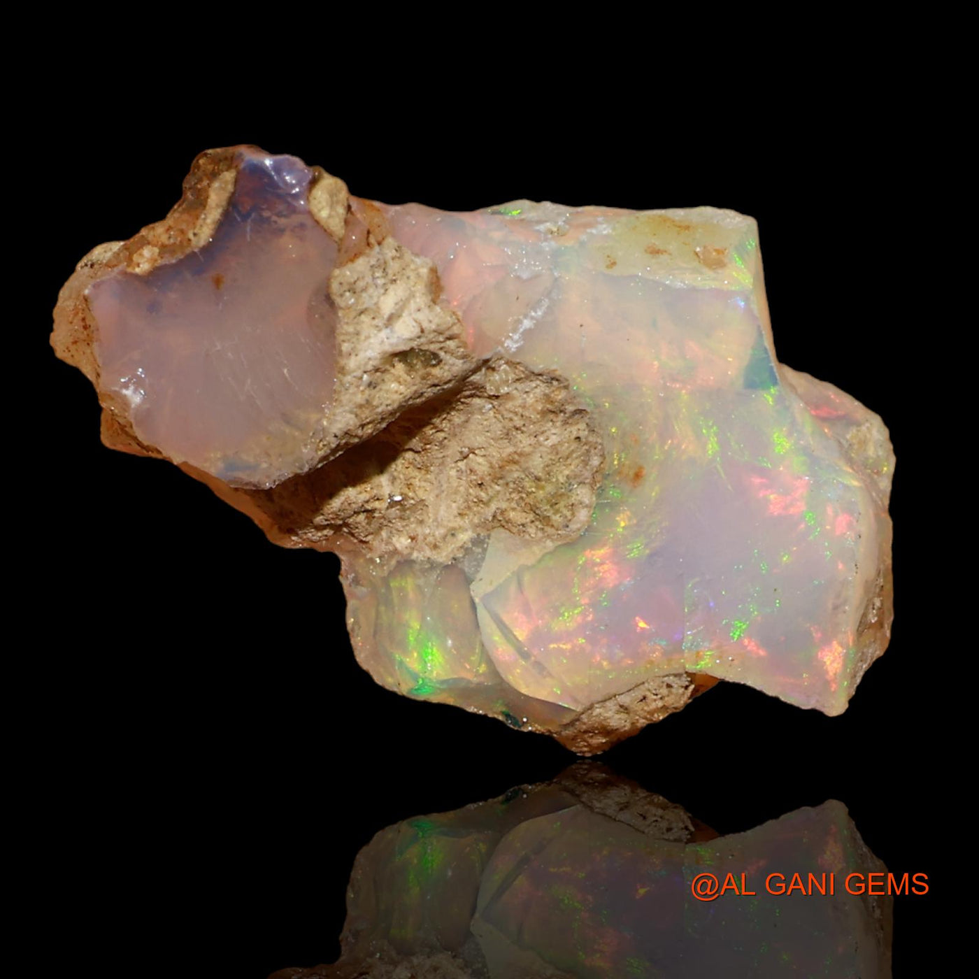10.00 Cts Unheated Ethiopian Fire Opal Loose Gemstone Fancy Rough Natural 24x15x10 mm E-80