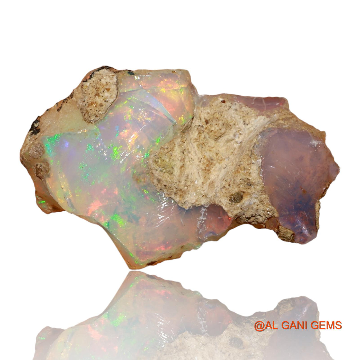 10.00 Cts Unheated Ethiopian Fire Opal Loose Gemstone Fancy Rough Natural 24x15x10 mm E-80