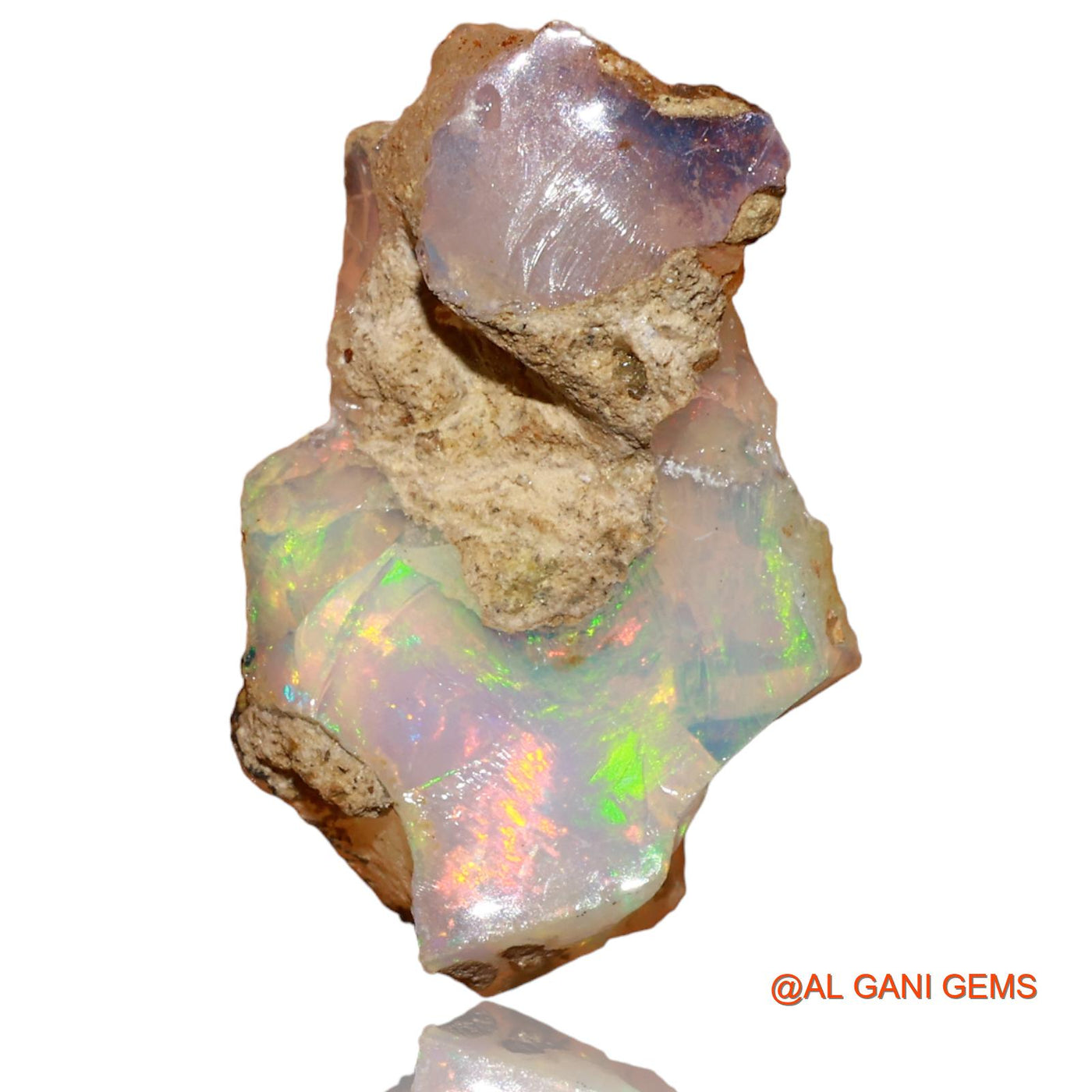 10.00 Cts Unheated Ethiopian Fire Opal Loose Gemstone Fancy Rough Natural 24x15x10 mm E-80