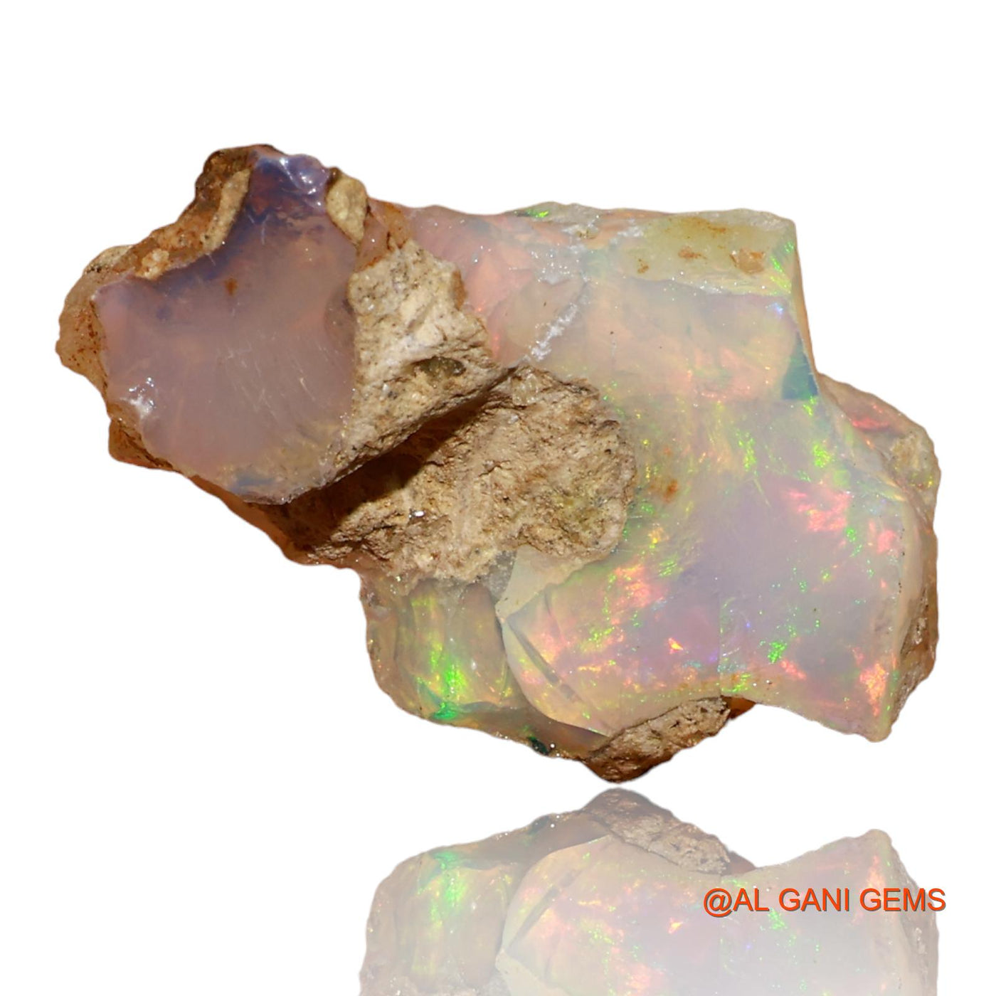 10.00 Cts Unheated Ethiopian Fire Opal Loose Gemstone Fancy Rough Natural 24x15x10 mm E-80