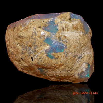 9.00 Cts Natural Ethiopian Fire Opal Fancy Rough Loose Gemstone For Jewelry 17x11x11 mm E-81