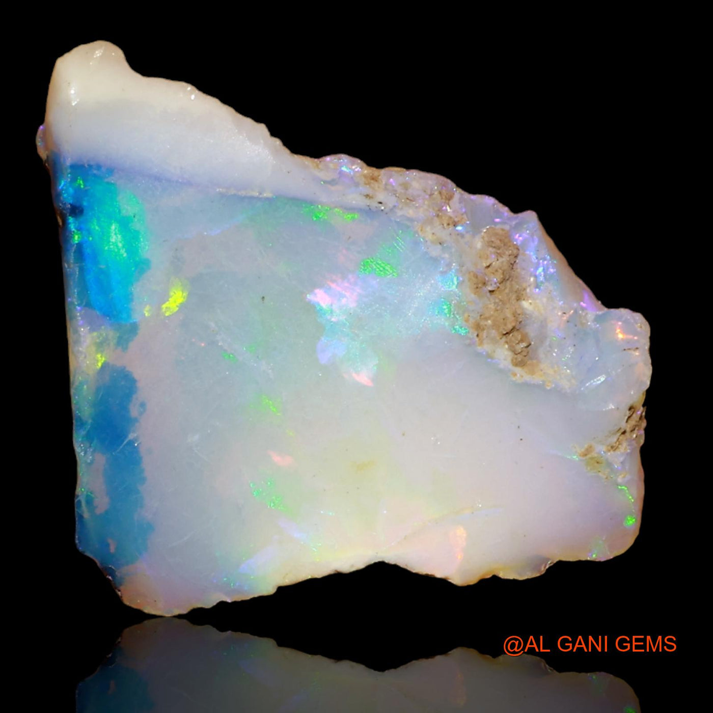 3.70 Cts Natural Ethiopian Fire Opal Loose Gemstone Fancy Rough 16x13x5 mm E-82