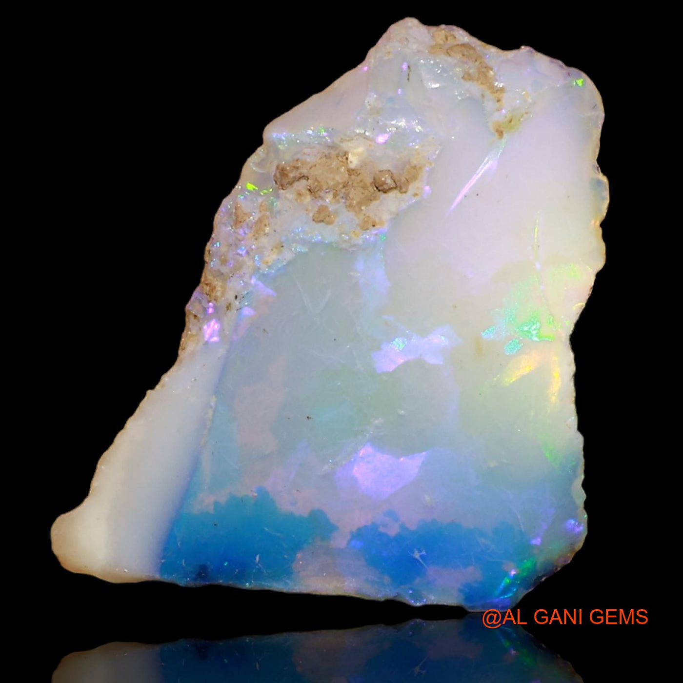 3.70 Cts Natural Ethiopian Fire Opal Loose Gemstone Fancy Rough 16x13x5 mm E-82