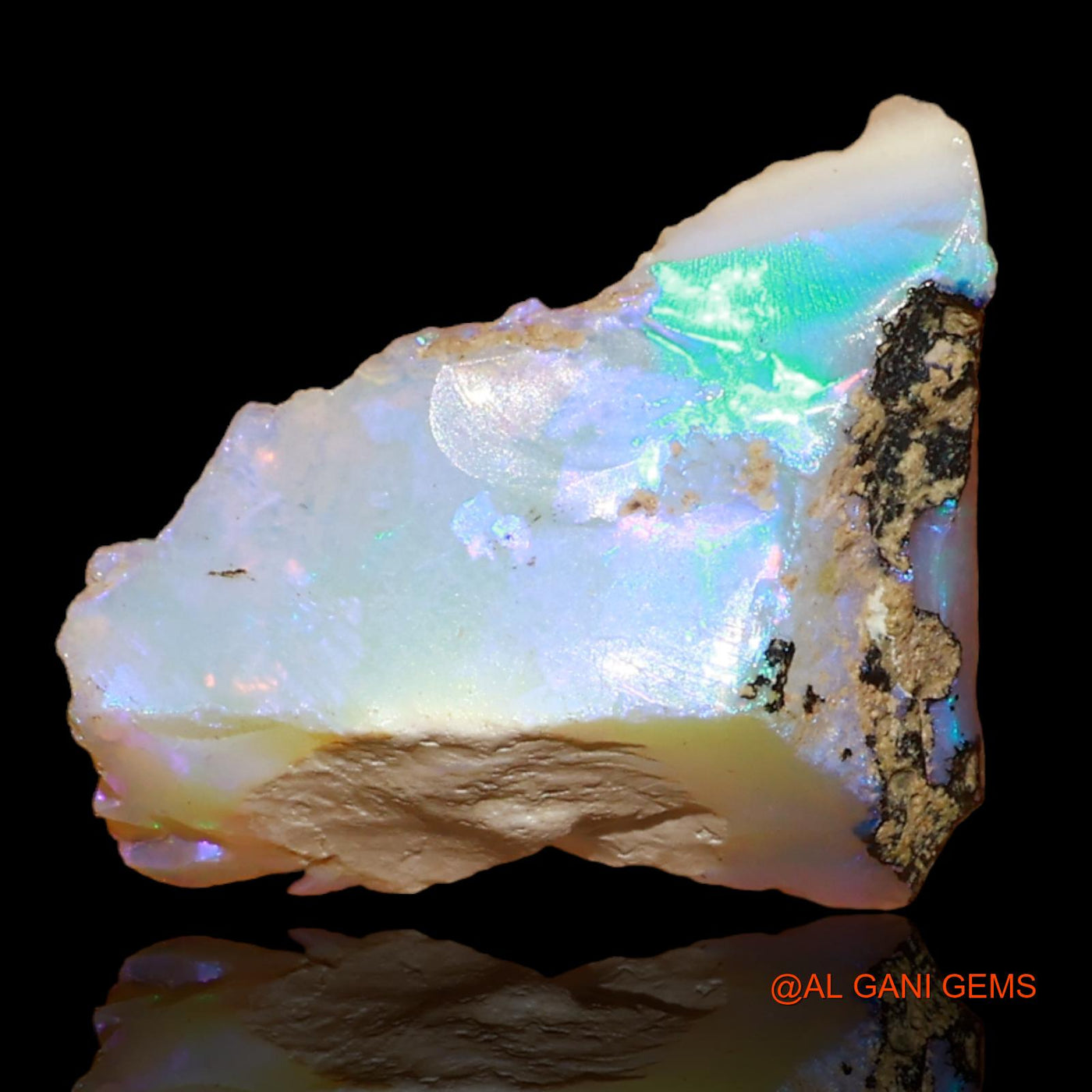 3.70 Cts Natural Ethiopian Fire Opal Loose Gemstone Fancy Rough 16x13x5 mm E-82