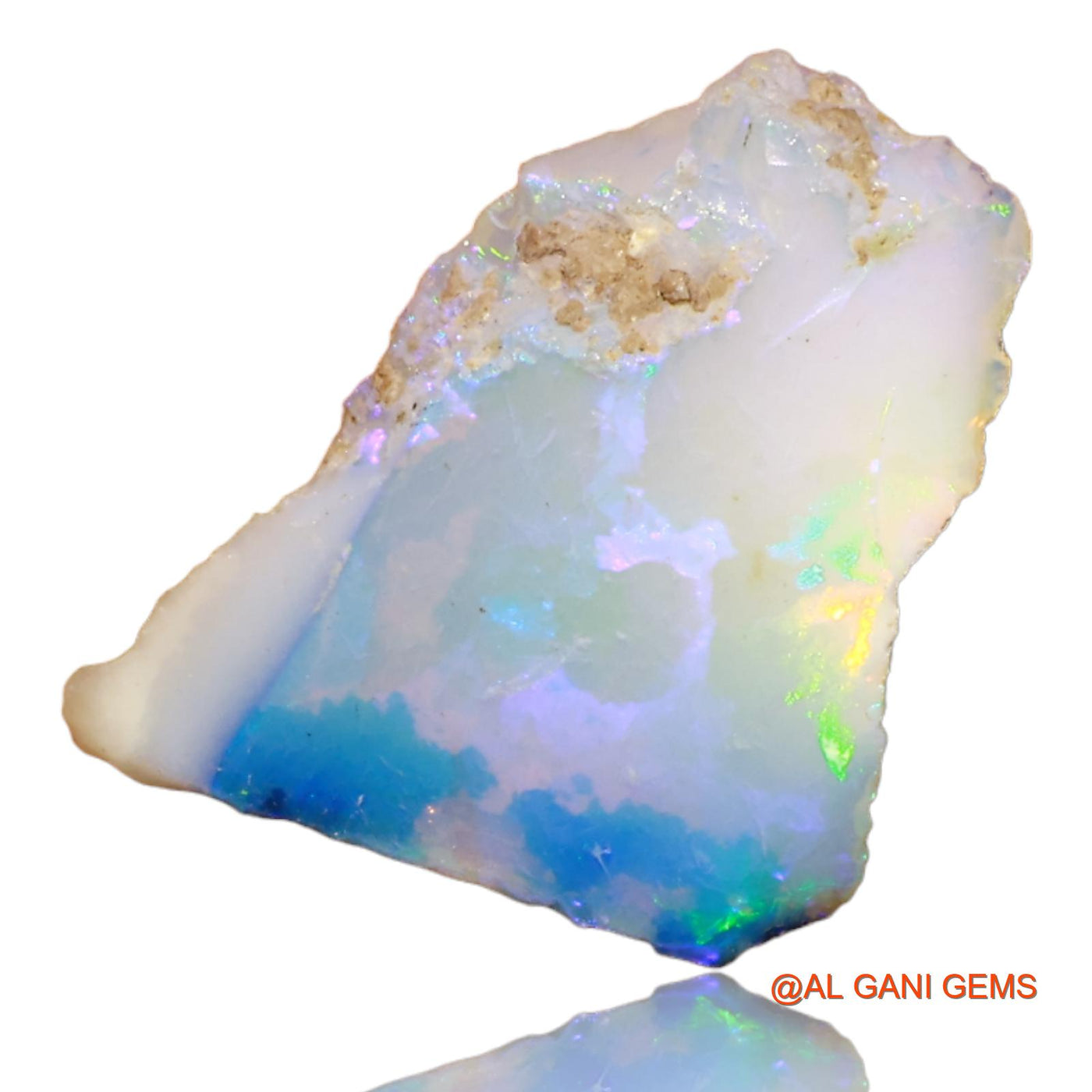 3.70 Cts Natural Ethiopian Fire Opal Loose Gemstone Fancy Rough 16x13x5 mm E-82