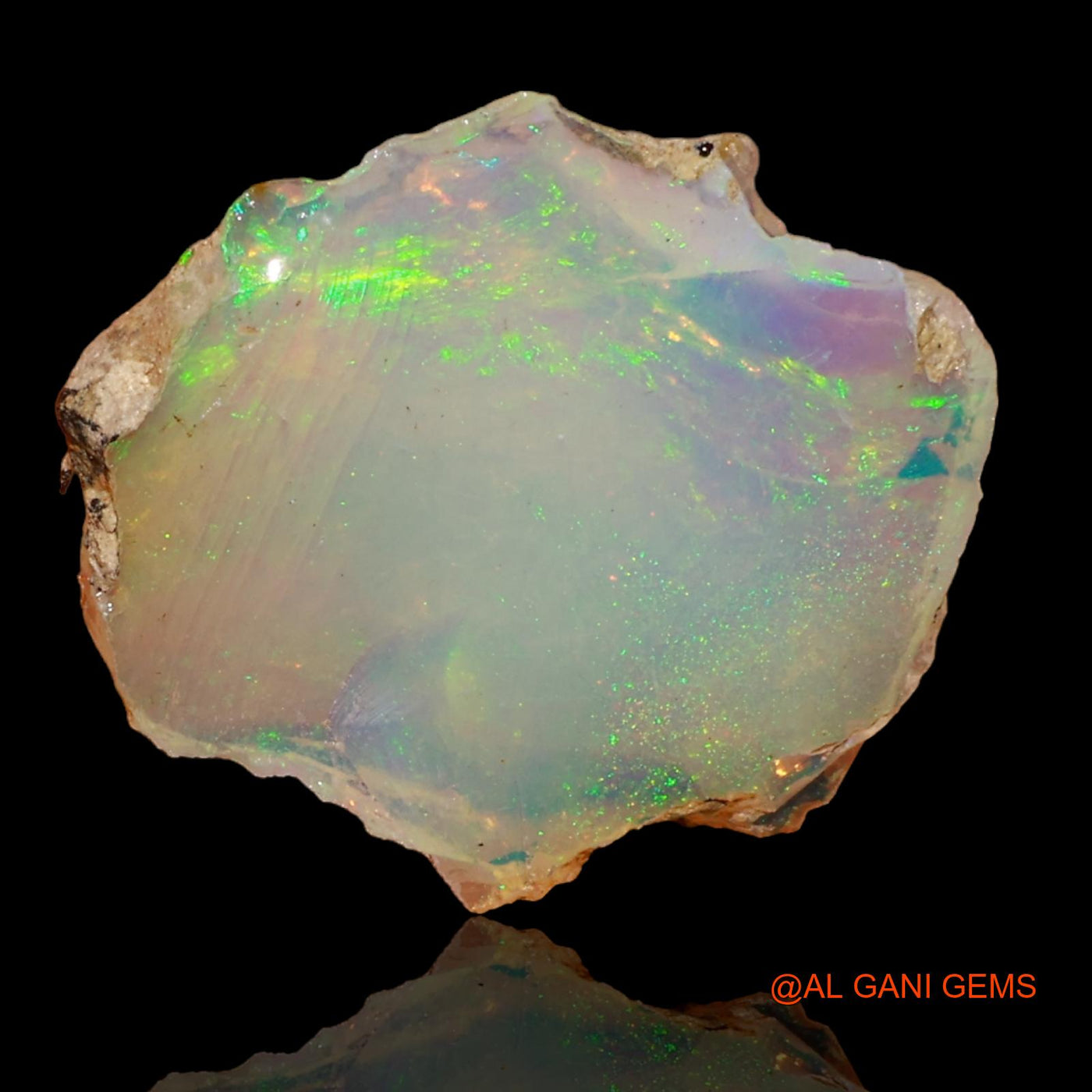 5.50 Cts Natural Ethiopian Fire Opal Loose Gemstone Fancy Rough 18x15x4 mm E-83