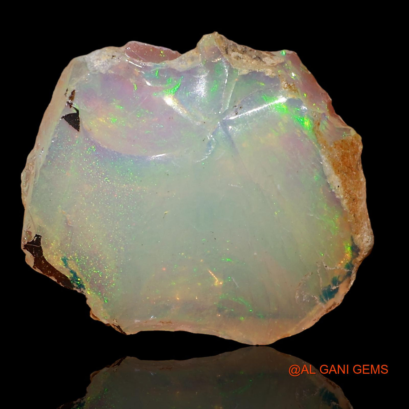 5.50 Cts Natural Ethiopian Fire Opal Loose Gemstone Fancy Rough 18x15x4 mm E-83