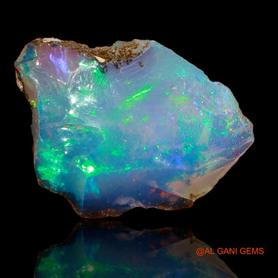 Natural Fire Opal Gemstone 5.40 Cts Loose Fancy Rough From Ethiopia 17x13x7 mm E-84