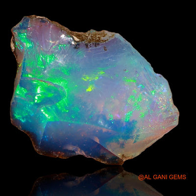 Natural Fire Opal Gemstone 5.40 Cts Loose Fancy Rough From Ethiopia 17x13x7 mm E-84