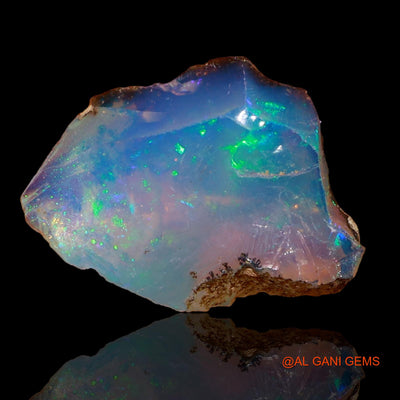 Natural Fire Opal Gemstone 5.40 Cts Loose Fancy Rough From Ethiopia 17x13x7 mm E-84