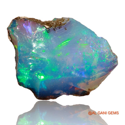 Natural Fire Opal Gemstone 5.40 Cts Loose Fancy Rough From Ethiopia 17x13x7 mm E-84