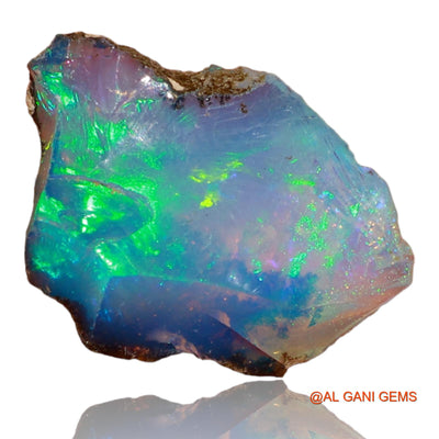 Natural Fire Opal Gemstone 5.40 Cts Loose Fancy Rough From Ethiopia 17x13x7 mm E-84