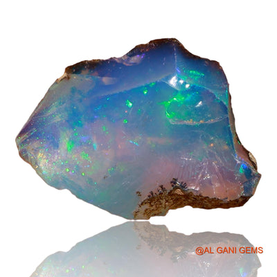 Natural Fire Opal Gemstone 5.40 Cts Loose Fancy Rough From Ethiopia 17x13x7 mm E-84