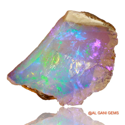4.90 Cts Unheated Ethiopian Fire Opal Loose Gemstone Fancy Rough Natural 20x13x6 mm E-85