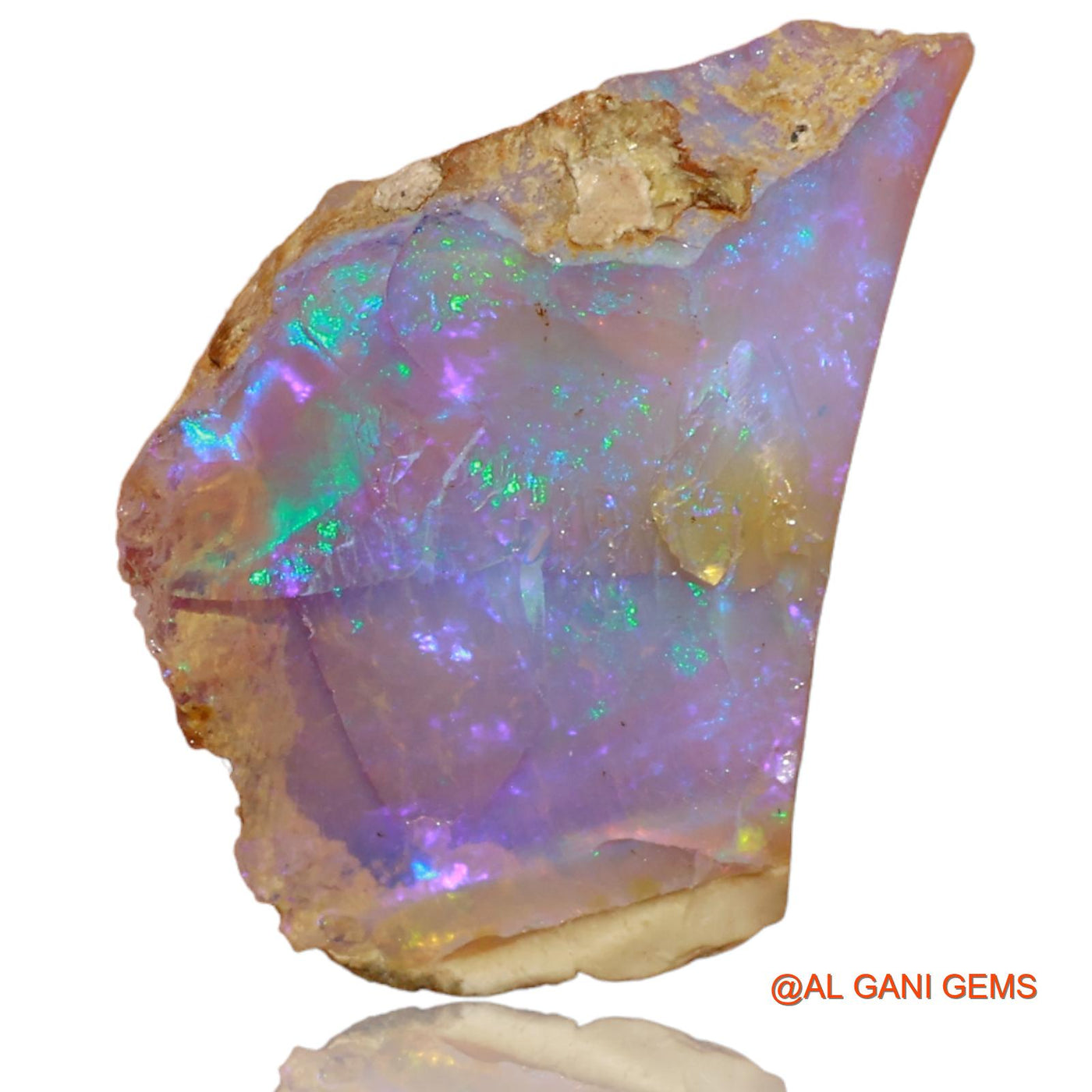 4.90 Cts Unheated Ethiopian Fire Opal Loose Gemstone Fancy Rough Natural 20x13x6 mm E-85