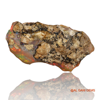 7.50 Cts Natural Ethiopian Fire Opal Loose Gemstone Fancy Rough 22x10x9 mm E-86