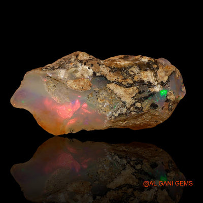 7.50 Cts Natural Ethiopian Fire Opal Loose Gemstone Fancy Rough 22x10x9 mm E-86
