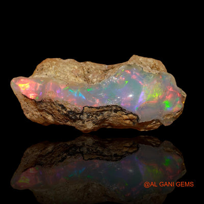 7.50 Cts Natural Ethiopian Fire Opal Loose Gemstone Fancy Rough 22x10x9 mm E-86