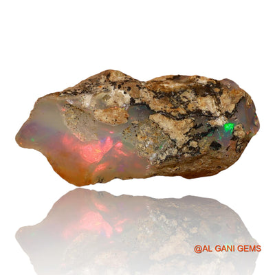 7.50 Cts Natural Ethiopian Fire Opal Loose Gemstone Fancy Rough 22x10x9 mm E-86
