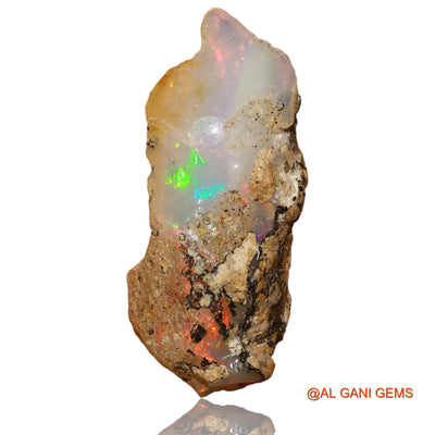 7.50 Cts Natural Ethiopian Fire Opal Loose Gemstone Fancy Rough 22x10x9 mm E-86