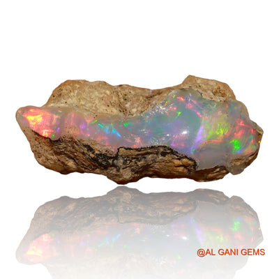 7.50 Cts Natural Ethiopian Fire Opal Loose Gemstone Fancy Rough 22x10x9 mm E-86