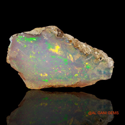 4.00 Cts Natural Ethiopian Fire Opal Loose Gemstone Fancy Rough 22x13x3 mm E-87