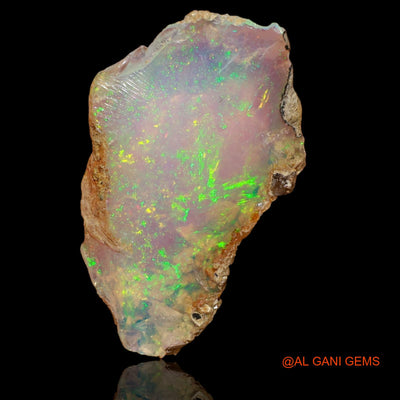 4.00 Cts Natural Ethiopian Fire Opal Loose Gemstone Fancy Rough 22x13x3 mm E-87