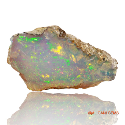 4.00 Cts Natural Ethiopian Fire Opal Loose Gemstone Fancy Rough 22x13x3 mm E-87
