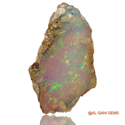 4.00 Cts Natural Ethiopian Fire Opal Loose Gemstone Fancy Rough 22x13x3 mm E-87