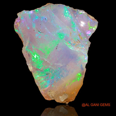 Natural Fire Opal Gemstone 4.90 Cts Loose Fancy Rough From Ethiopia 16x14x6 mm E-88