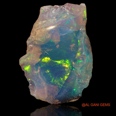 Natural Untreated Fire Opal Loose Gemstone Fancy Rough From Ethiopia 3.00 Cts 18x13x5 mm E-8
