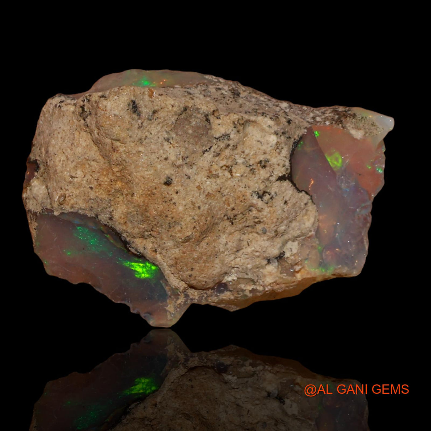 Natural Untreated Fire Opal Loose Gemstone Fancy Rough From Ethiopia 3.00 Cts 18x13x5 mm E-8