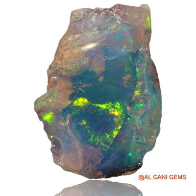 Natural Untreated Fire Opal Loose Gemstone Fancy Rough From Ethiopia 3.00 Cts 18x13x5 mm E-8