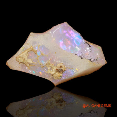 Natural Untreated Fire Opal Loose Gemstone Fancy Rough From Ethiopia 4.90 Cts 20x13x5 mm E-90