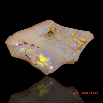 Natural Untreated Fire Opal Loose Gemstone Fancy Rough From Ethiopia 4.90 Cts 20x13x5 mm E-90