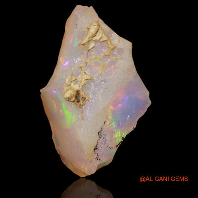 Natural Untreated Fire Opal Loose Gemstone Fancy Rough From Ethiopia 4.90 Cts 20x13x5 mm E-90