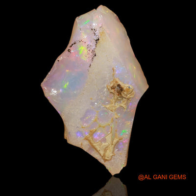 Natural Untreated Fire Opal Loose Gemstone Fancy Rough From Ethiopia 4.90 Cts 20x13x5 mm E-90