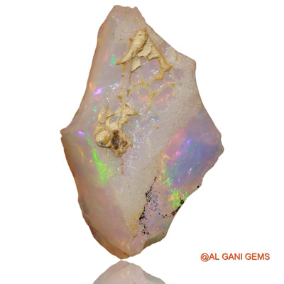 Natural Untreated Fire Opal Loose Gemstone Fancy Rough From Ethiopia 4.90 Cts 20x13x5 mm E-90